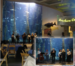 EC06 reception in the Aquarium of the Pacific