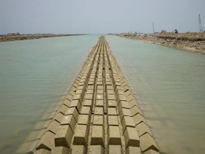 Concrete Block Mattress, Qatar Pipepile