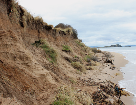 North Berwick Golf Course erosion photo from NAUE