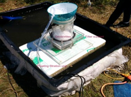 Photo: Studying eutrophication in nonwoven geotextiles