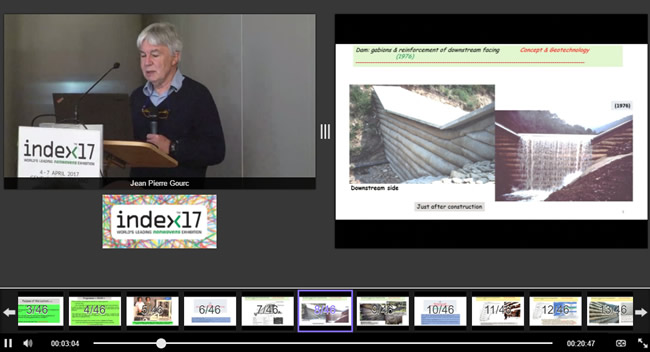 Screenshot of Index 17 Geotextiles Seminar Presentation Videos