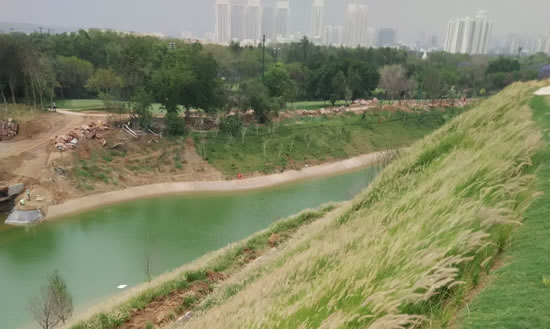 Slope Erosion Protection for Golf Course, India