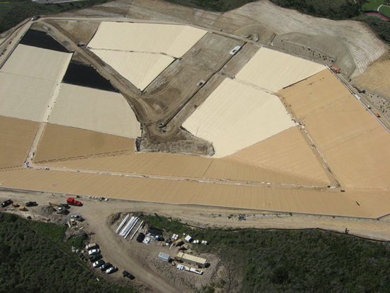 Lighter Side of Geomembranes - Photo of Burke Industries CSPE by Layfield