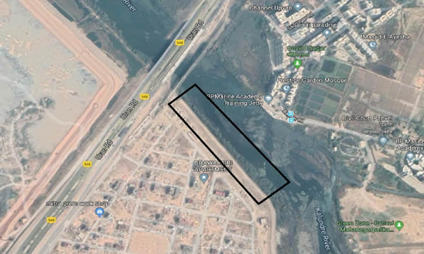 Aerial view, Mumbai Airport site