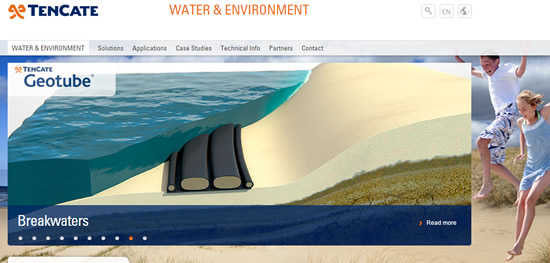 TenCate’s Water and Environment Website Uses Client-Led Redesign