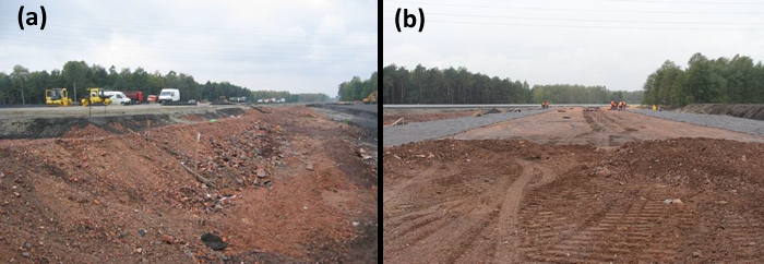 Images of Polish experiences with geogrids in road construction