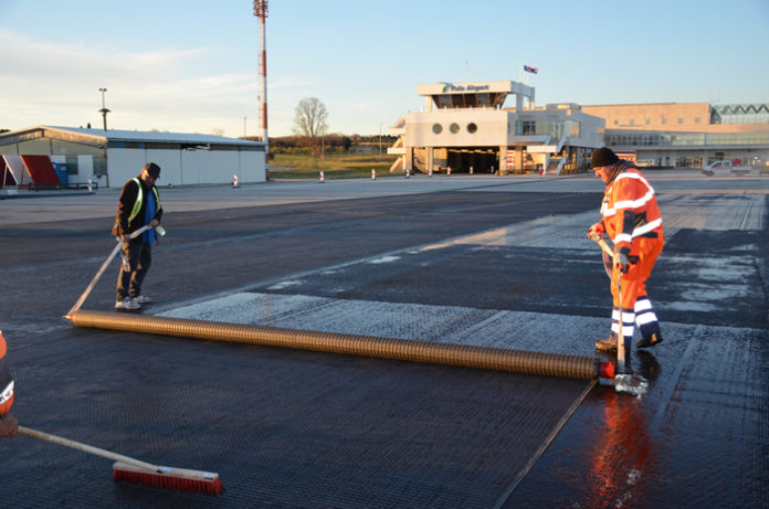 Pula Airport pavement reinforcement
