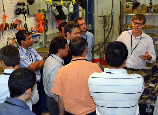 Image of Dr. Jeffrey Kuhn at the TRI's Geotechnical Lab in Austin, Texas