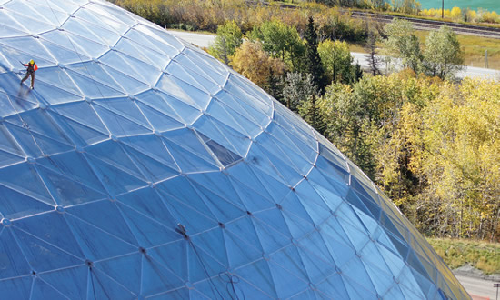 Geodesic Domes, Geosynthetics, and a New Partnership for Titan Environmental