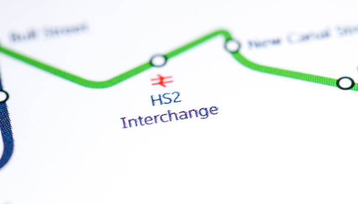 HS2 Interchange Station. Birmingham Metro map by SevenMaps via Shutterstock license